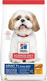 Ração Hill's Science Diet Adultos 7+ Pedaços Pequenos para Cães Idosos sabor frango - 6.8kg