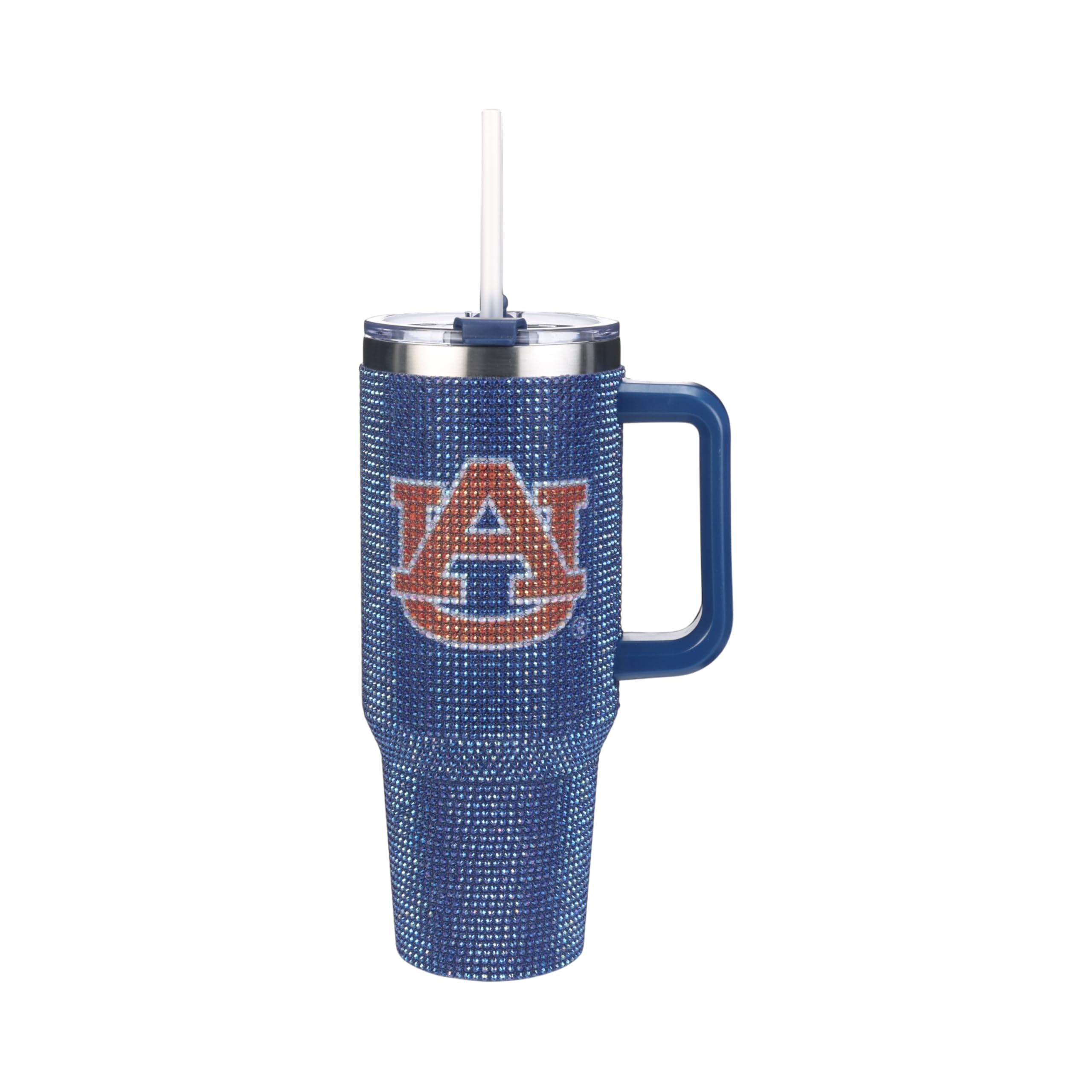 The Memory Company Officially Licensed NCAA - Auburn University 40oz TC Bling Game Day Tumbler with Vintage Logo