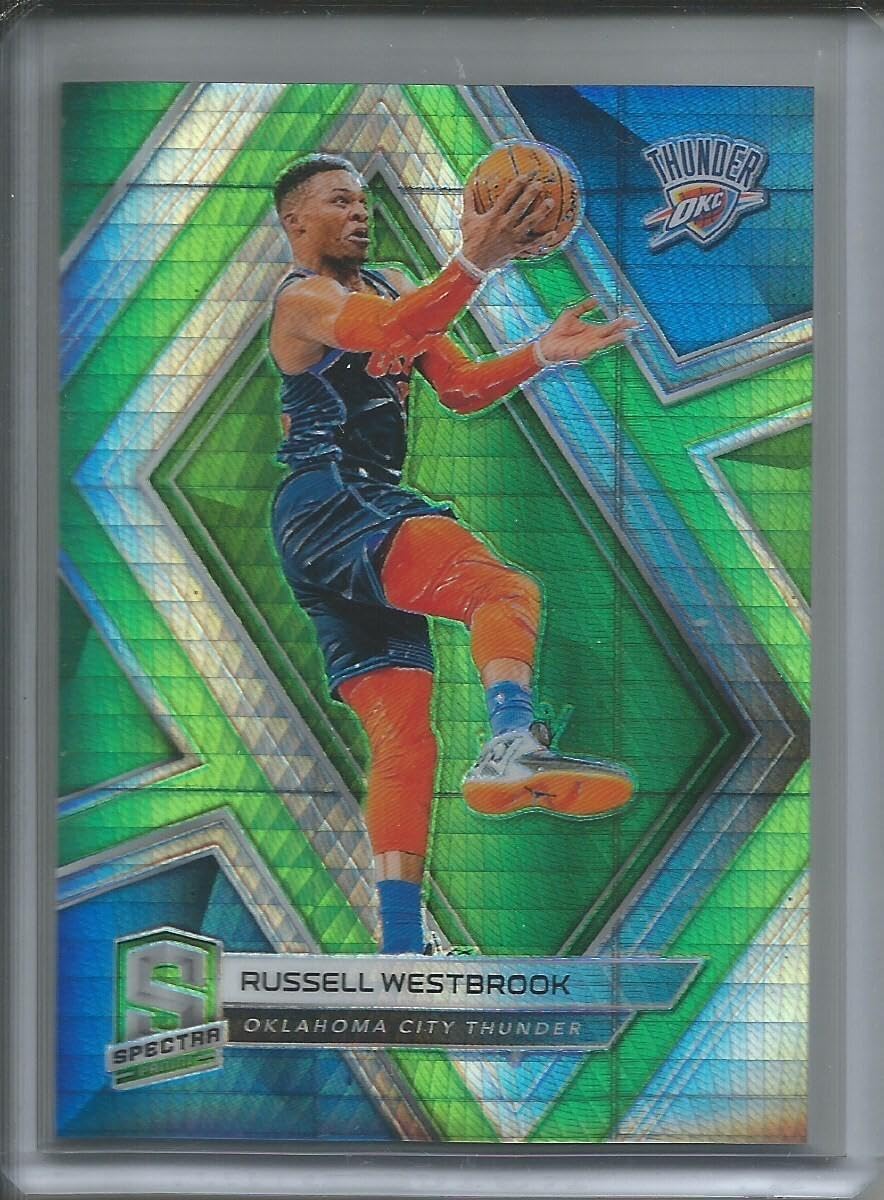 Russell Westbrook 2018-19 Panini Spectra Neon Prizm #d 15/49 - Basketball Cards
