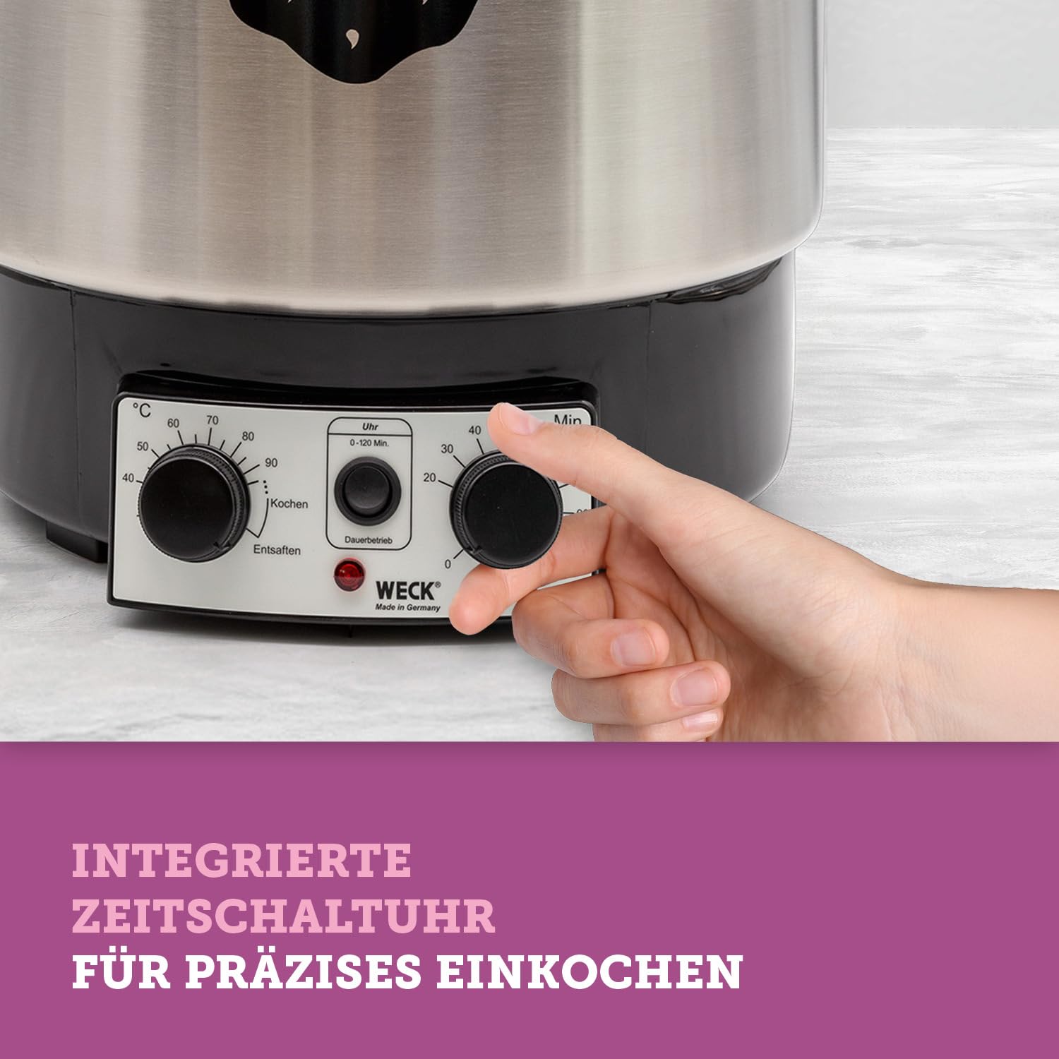 Weck Einkochautomat mit Uhr E521055