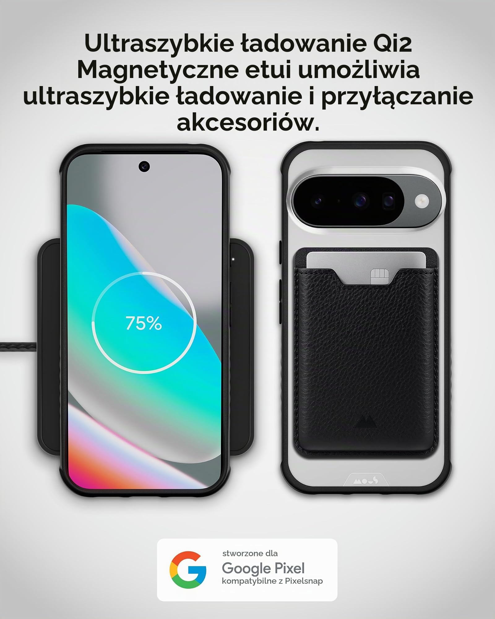 Mous Przezroczyste etui do Google Pixel 10/10 Pro, kompatybilne z Magsafe, odporne na zarysowania