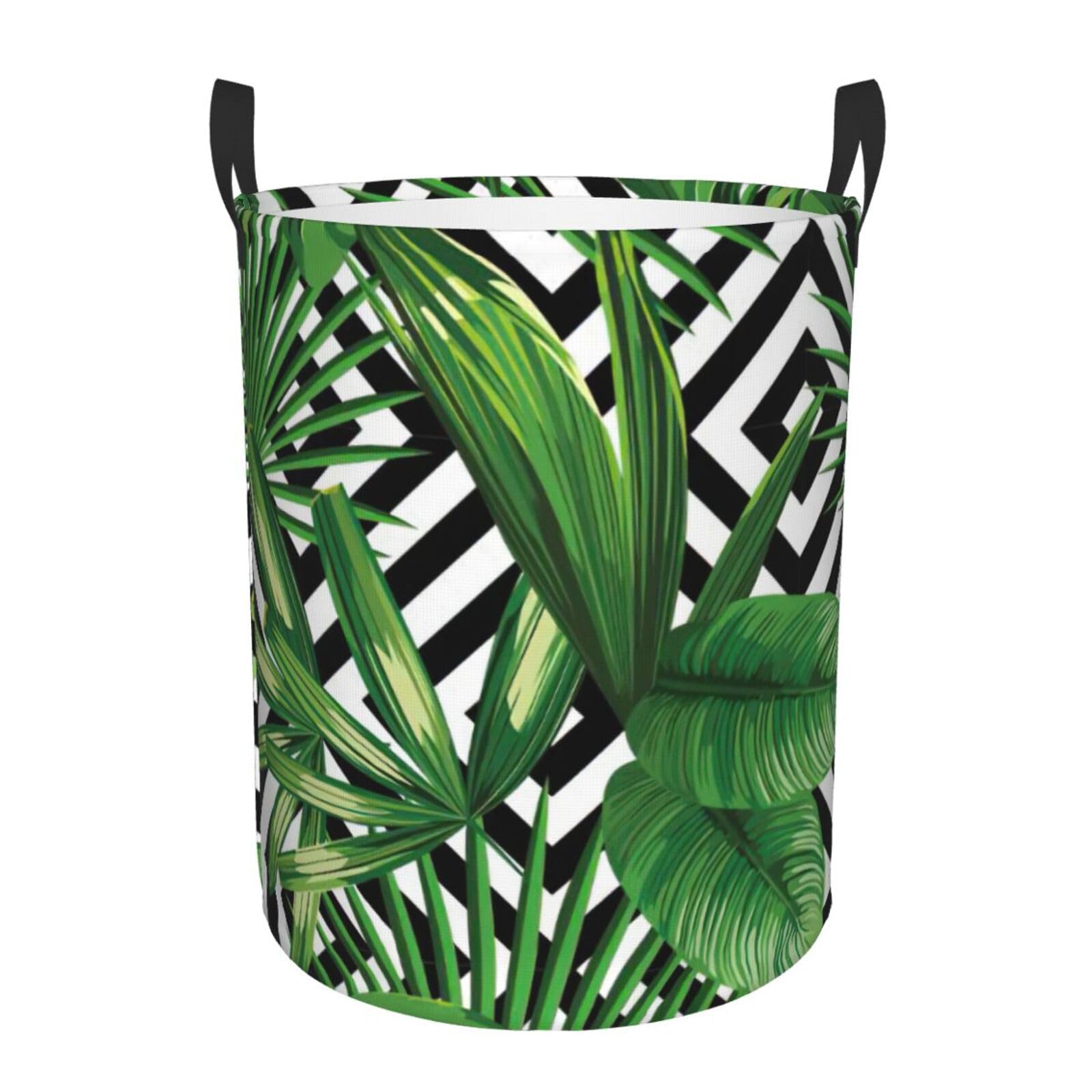 Panier à linge tropical pour ranger les couvertures dans la chambre