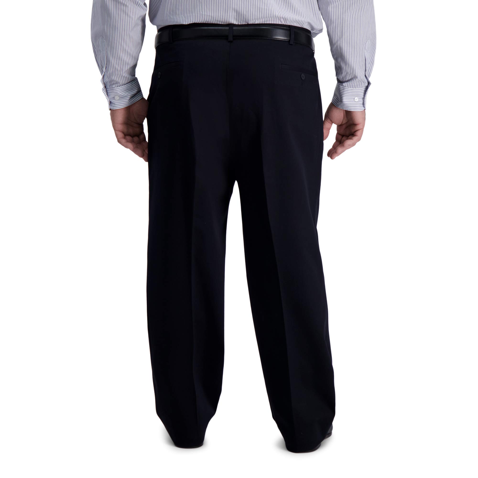 Haggar Herrenhose, bügelfrei, Premium-Khaki, Klassische Passform, ohne Bundfalten, Dehnbund, Freizeithose, (Normale und große Größen)