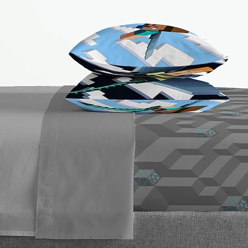 Vista 258 de Jay Franco Blippi & Meekah Trucks - Juego de edredón tamaño matrimonial, juego de sábanas y fundas de almohada de 7 piezas, color azul, juego