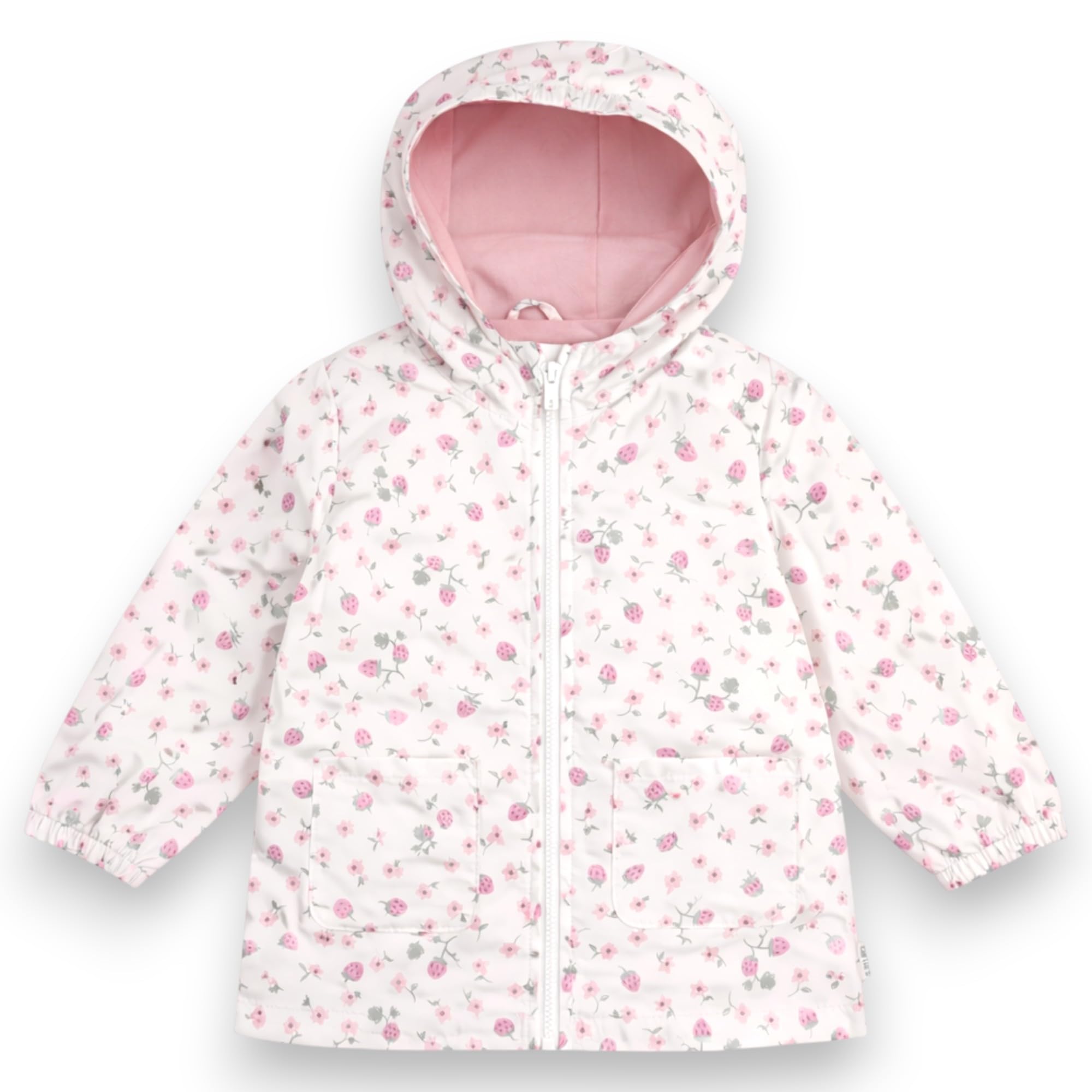 Carter's Toddler &amp; Little Girls' Midweight Fleece Lined Hooded Raincoat Rain Jacket