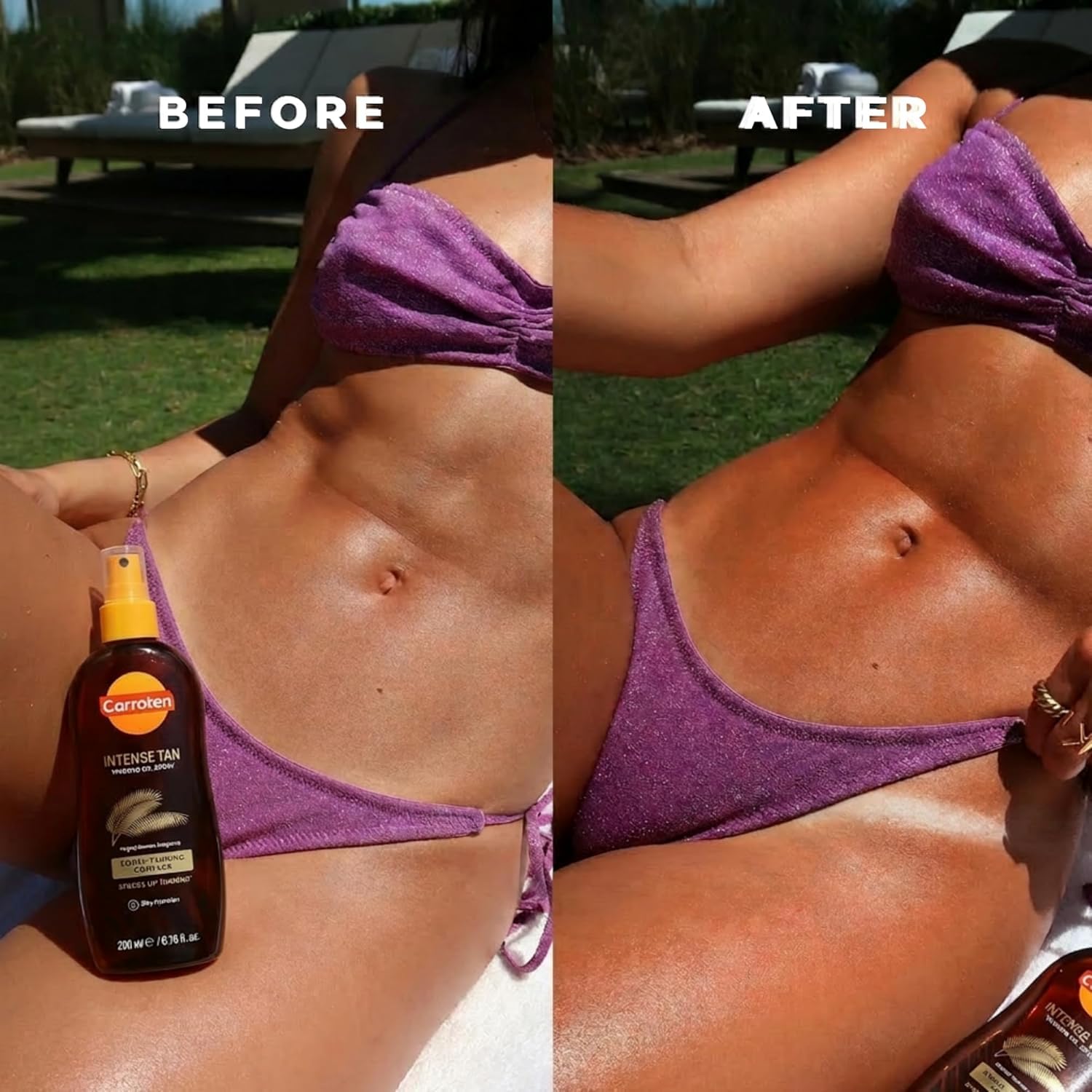 Carroten Intensive Tanning Oil 125 ml – przyspieszacz opalania z olejkami marchewkowymi i kokosowymi – wegański olejek do opalania z witaminami A i E