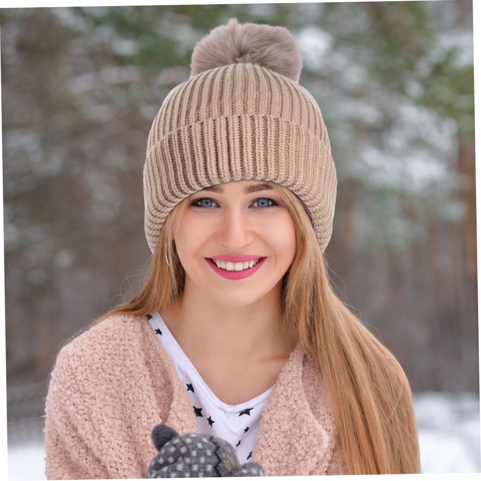 VALICLUD Set Sciarpa Cappello Guanti Da Equitazione Guanti Da Arrampicata Donna Cappelli Per Le Donne Pre Guanti Da Donna Copricapo Berretto Sciarpa Di Seta Per Le Donne Filato