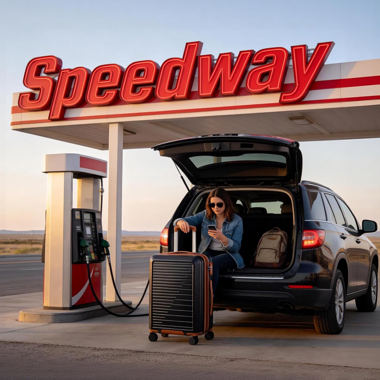 OUZZO 20 Inch Carry On Luggage, 22x14x9 Airline Approved,PC Hardshell Expandable Suitcases with Spinner Wheels TSA Lock, Lightweight Travel Luggage for Business Trip & Weekend Getaway