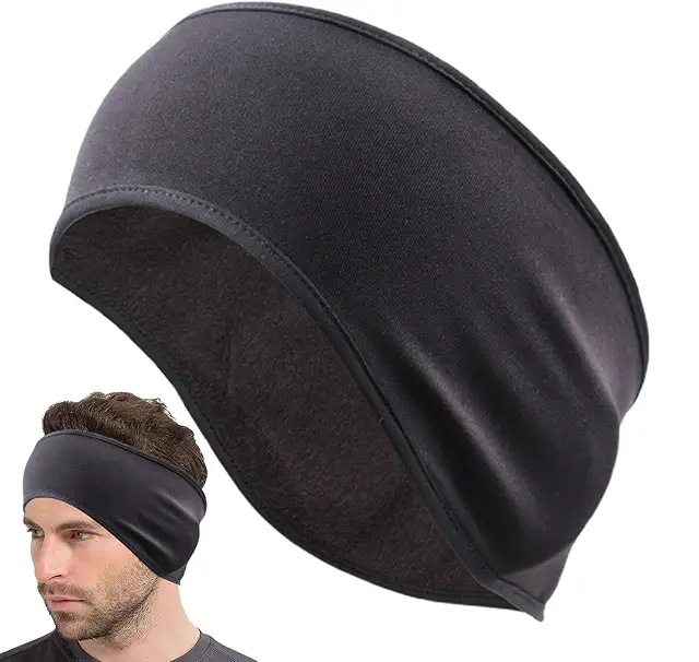 Winter Ear Warmers Headband - Stretchy Fleece Ear Protector for Men & Women