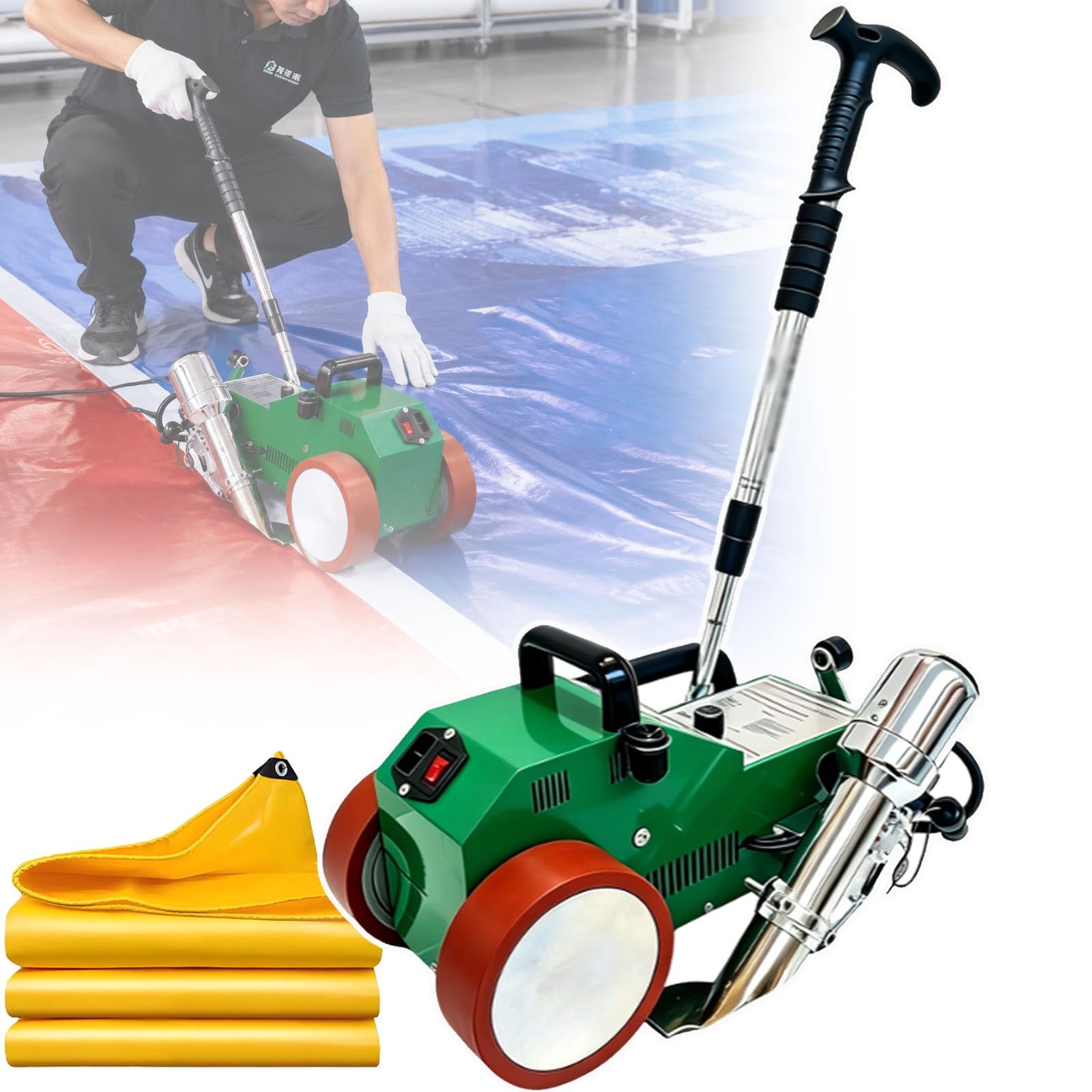 Troqullium One Color 1800W Hot Air Welding Machine, Portable Pvc Welder