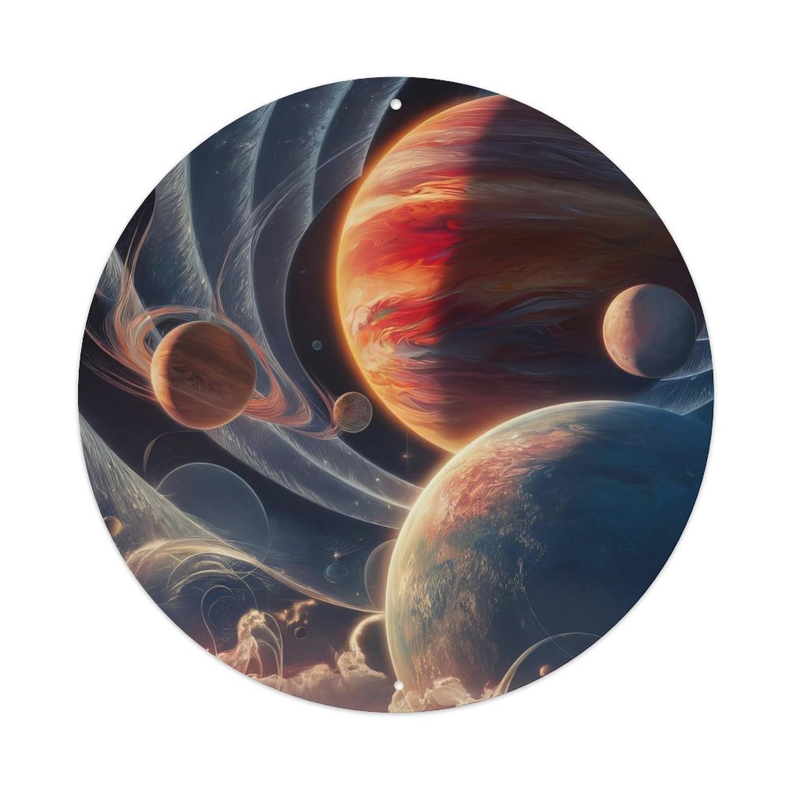 Space Between The Planets Vintage Metal Tin Sign Plaque