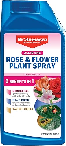 BioAdvanced Aerosol todo en uno para plantas de rosas y flores, concentrado, 32 FOZ
