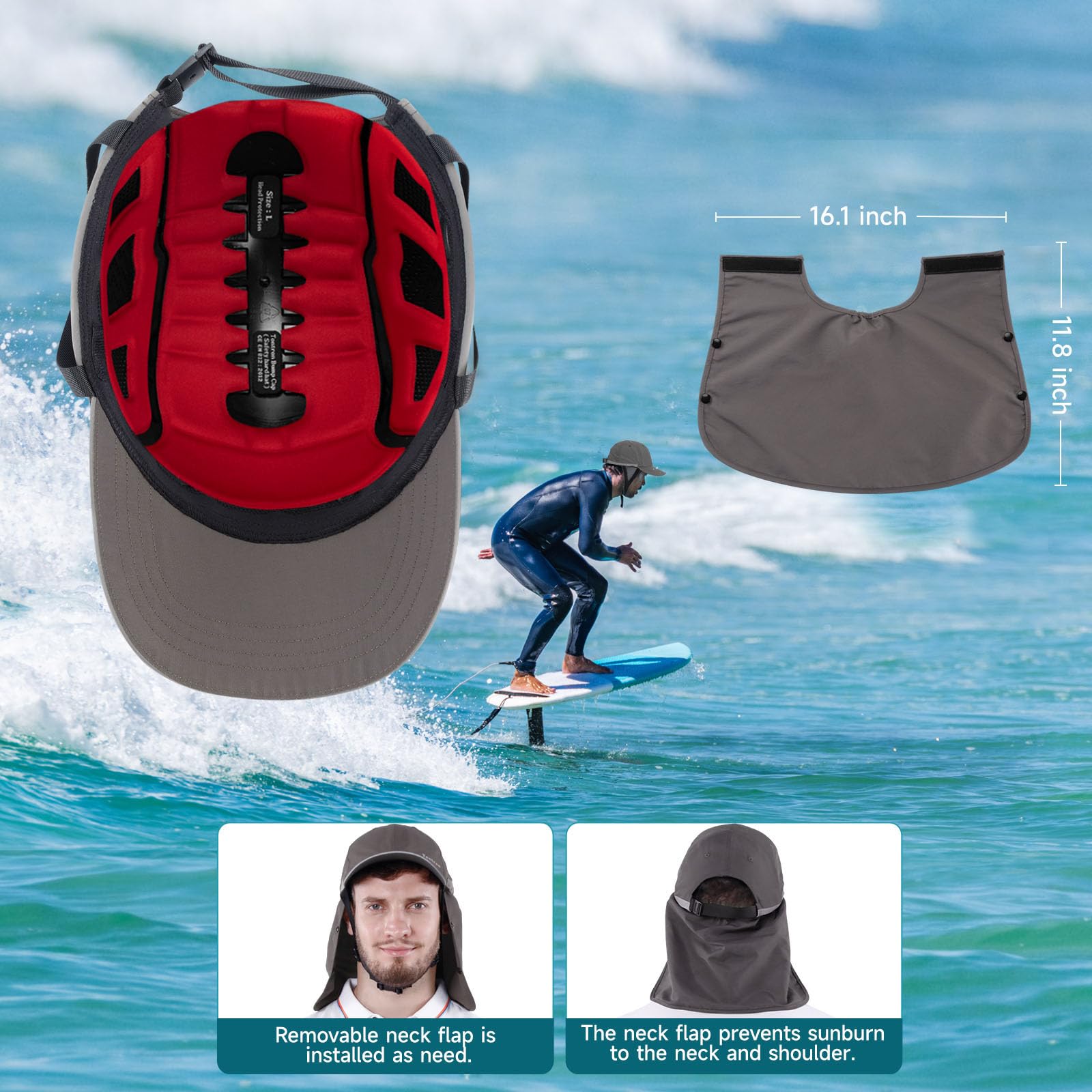 Tontron Wasumer Surfing Bump Cap I Wassersport Bump Cap