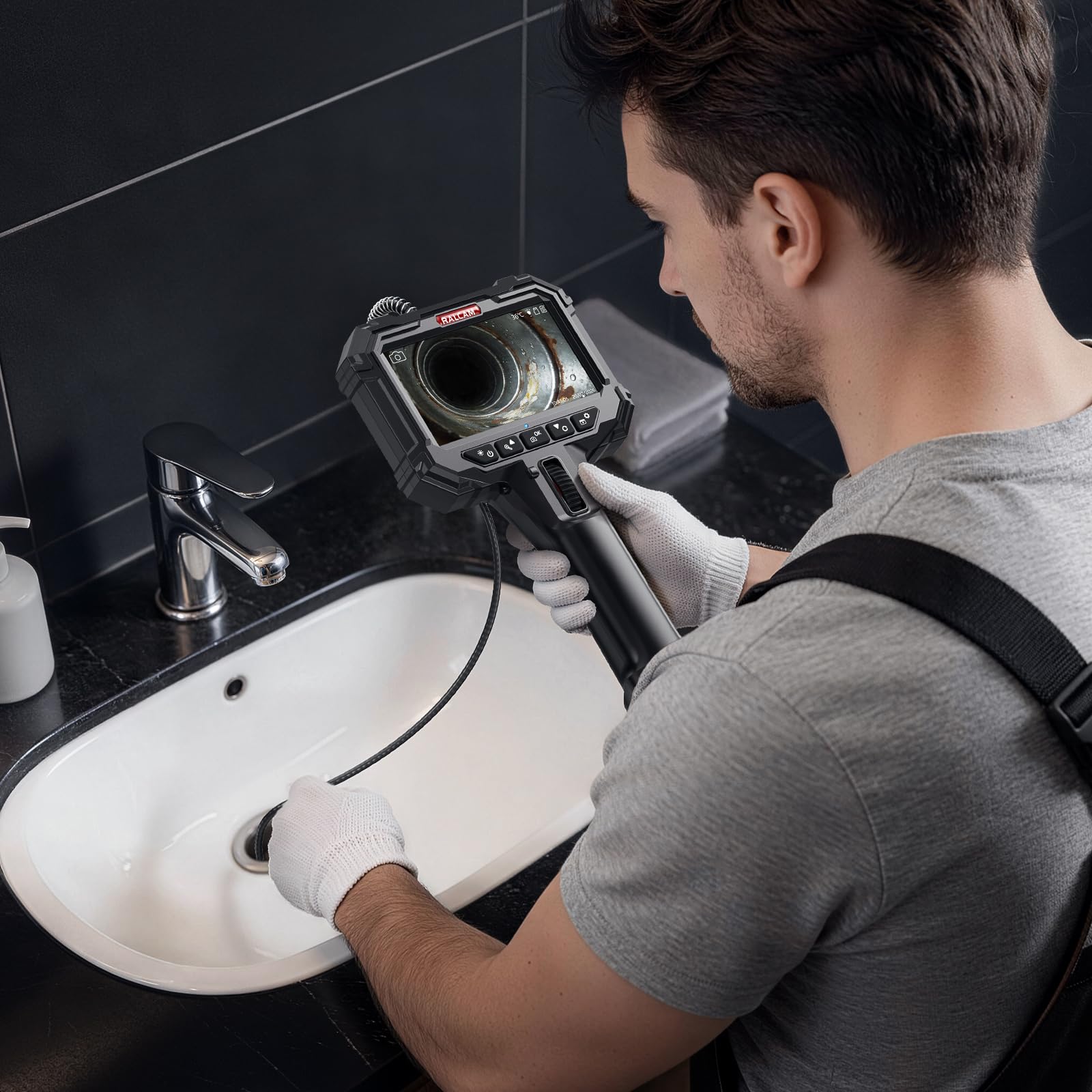 Ralcam Borescope: 720p HD Inspection Camera -7