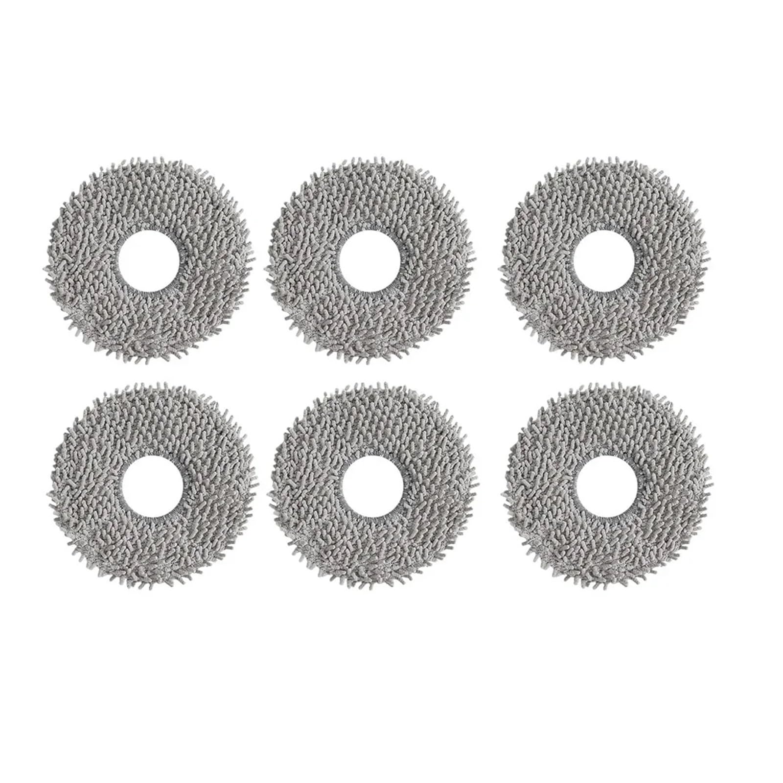 SLAQEYDJS Replacement Mop Pads Compatible With Ecovacs Deebot X5 OMNI X5 MAX PRO X5 Pro Ultra X5 Plus Robotic Vacuum Cleaner(6PCS)