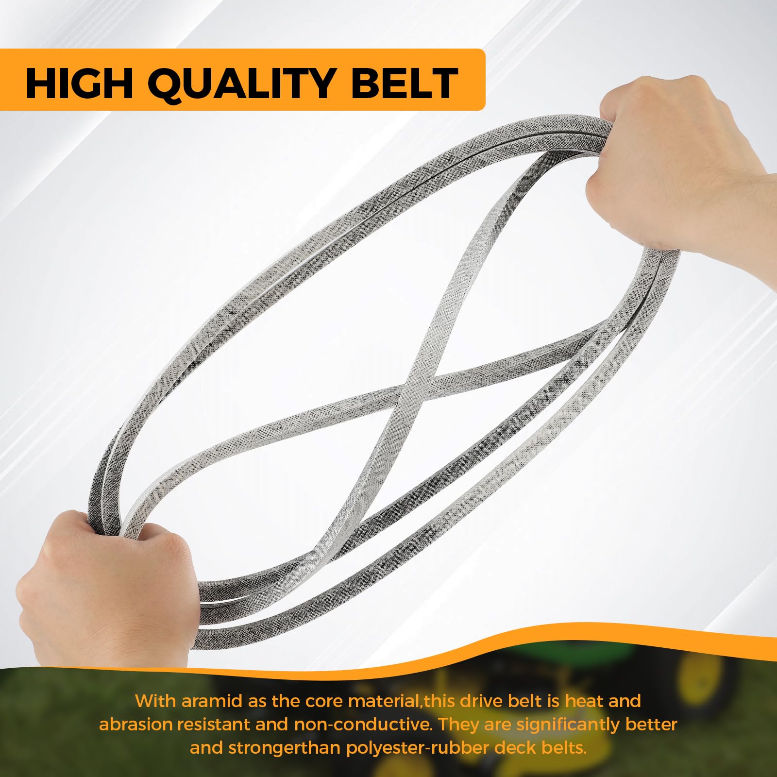 Cinghia per maglia da taglio per tosaerba da 107 cm GYZJ per John Deere GX20072 GY20570 Compatibile con John Deere 102 105 L100 L105 D100 D110 D120 D130 X110 X125 X145 E100 E110 E120 LA105 LA110 LA115