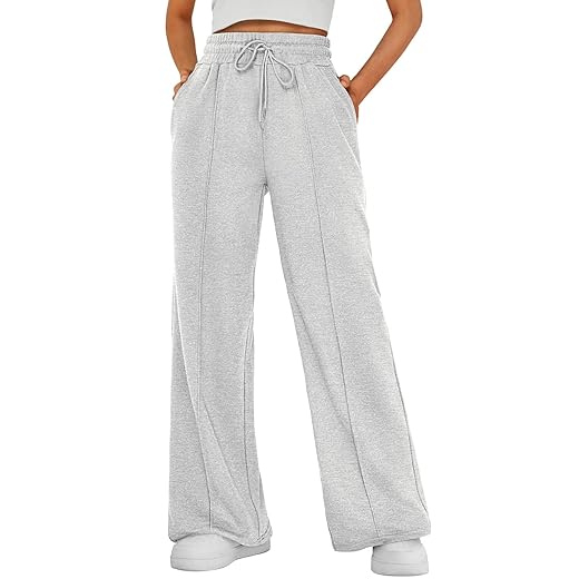 AUTOMET Womens Wide Leg Sweatpants Baggy Lounge Travel Pants Fall Fashion Outfits 2025 Winter Clothes Joggers