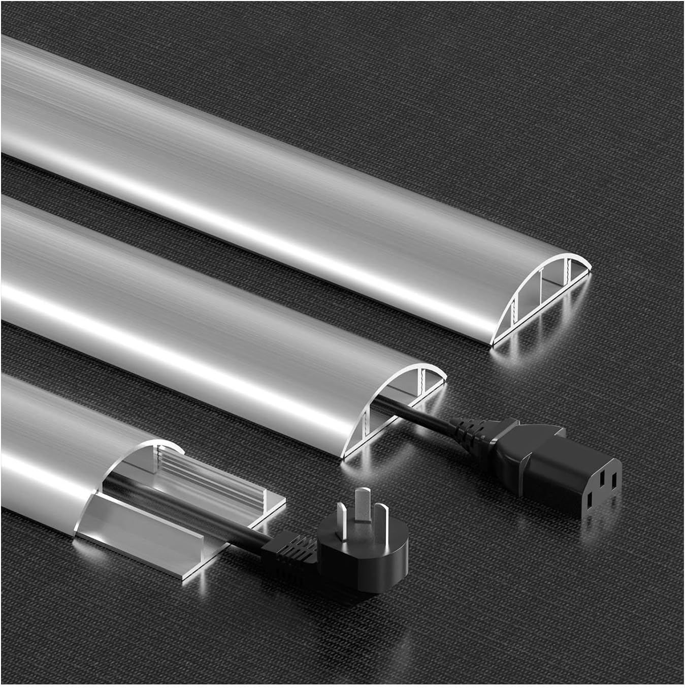 Cord Hider Floor，Extension Cord Covers for Floor，Cable Cover，Easy to Install, Sturdy, and Durable—Suitable for Offices, TV Cabinet Areas, and bathrooms.(No. 10,5M)