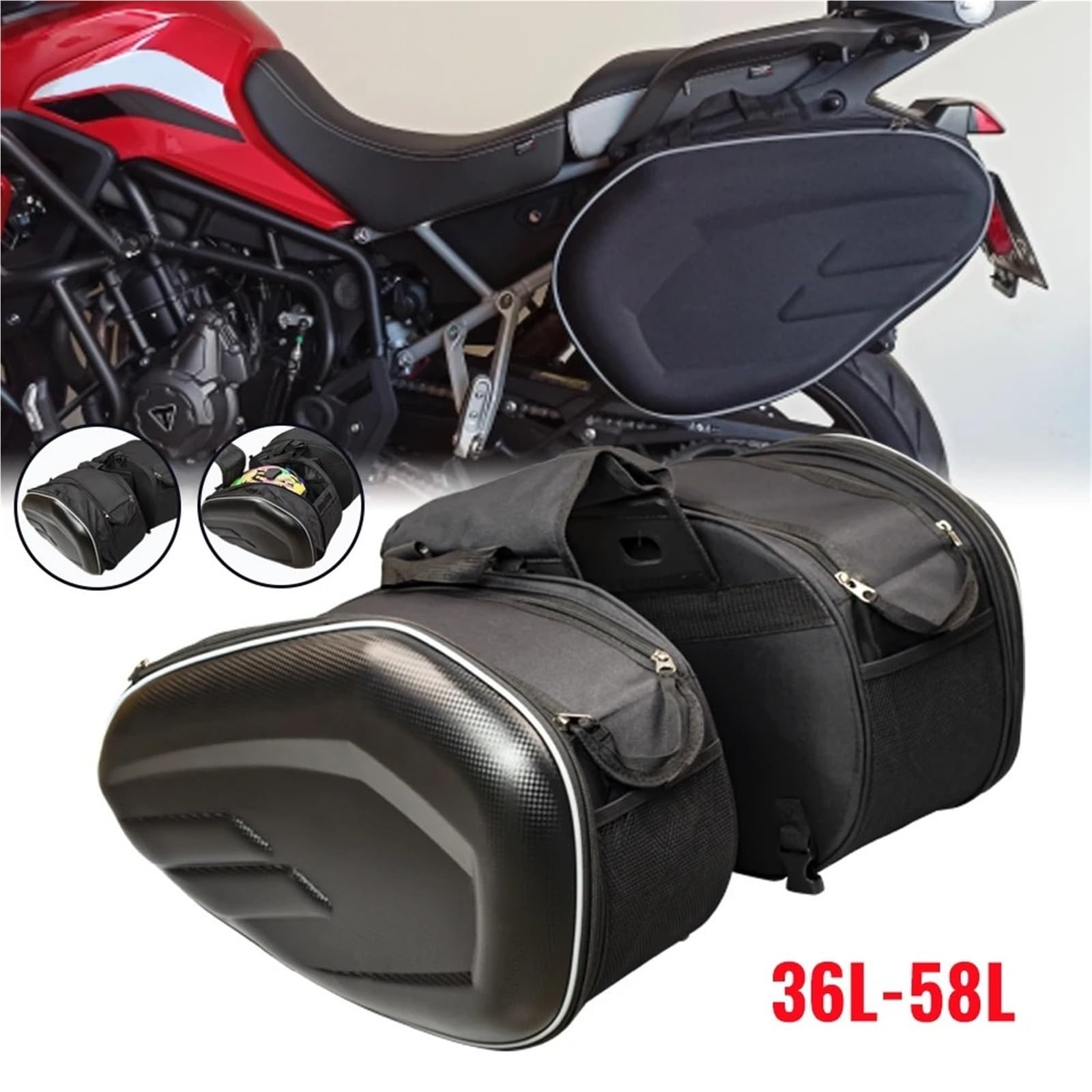 Bagaż motocyklowy torba Uniwersalny motocyklowy wodoodporny wyścigowy kask wyścigowy torby podróżne walizka sakwy tylne siedzenie torba dla BMW Tylny bagażnik Torba
