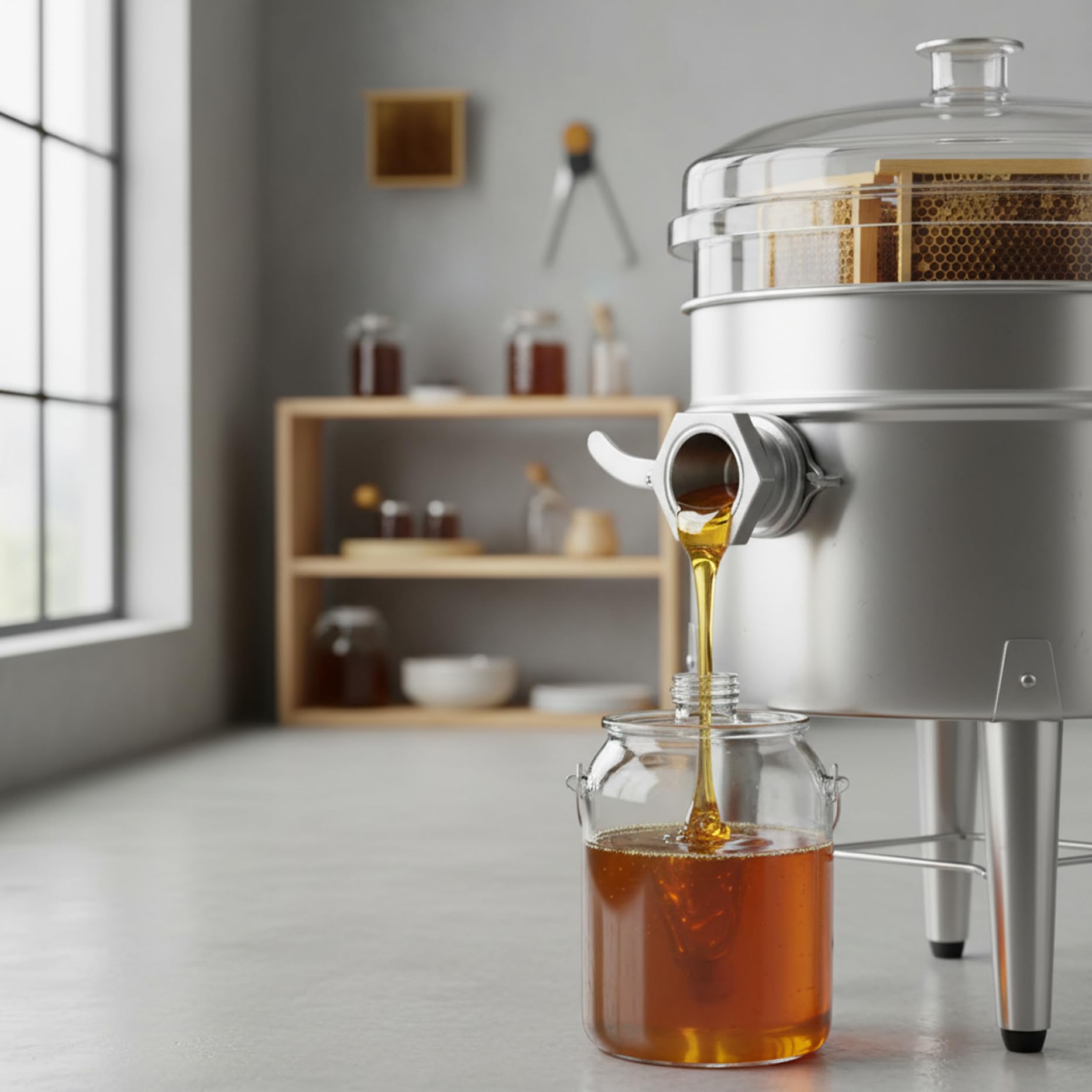 Vanne d'extraction de miel en acier inoxydable pour extracteur – Vanne d'extraction de miel 304 avec joint anti-fuite pour un contrôle précis, outil 'apiculture, portail