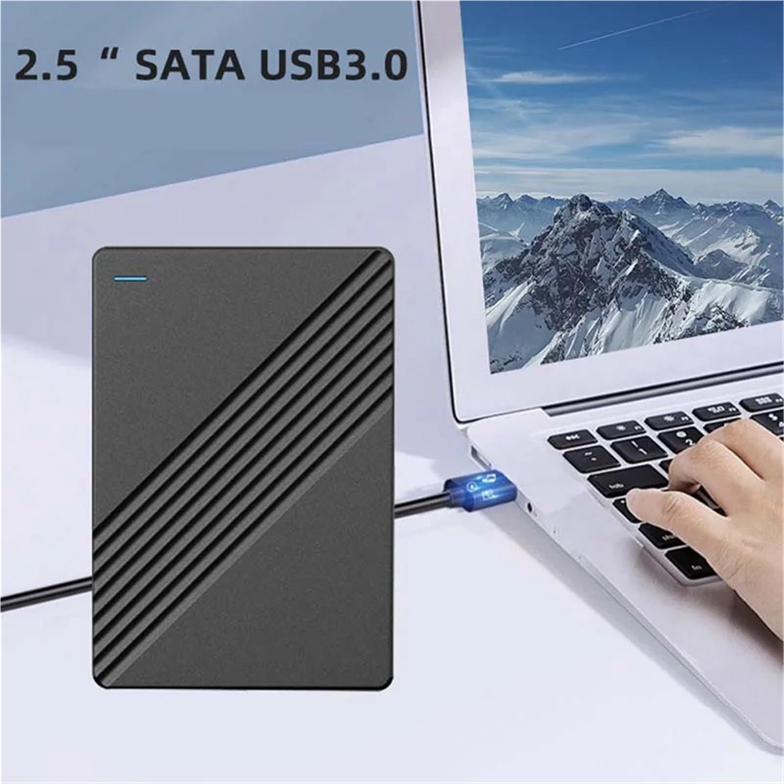 2,5-calowy zewnętrzny przenośny dysk twardy szybki USB 3.0 640 GB pamięci przenośny dysk twardy do laptopa komputera stacjonarnego trwały łatwy w użyciu