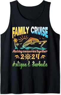 Family Cruise 2024 Antigua & Barbuda Vacation Trip Outfit Tank Top