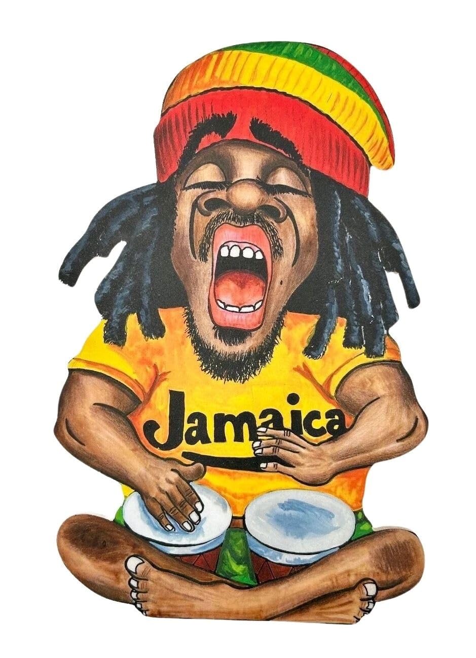 Jamaican Magnet - Jamaican Reggae Magnet - Jamaica Gifts J-JM