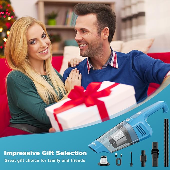 Aspiradora Inalámbrica de Mano, Potencia 14500PA, Filtro HEP miniatura 6