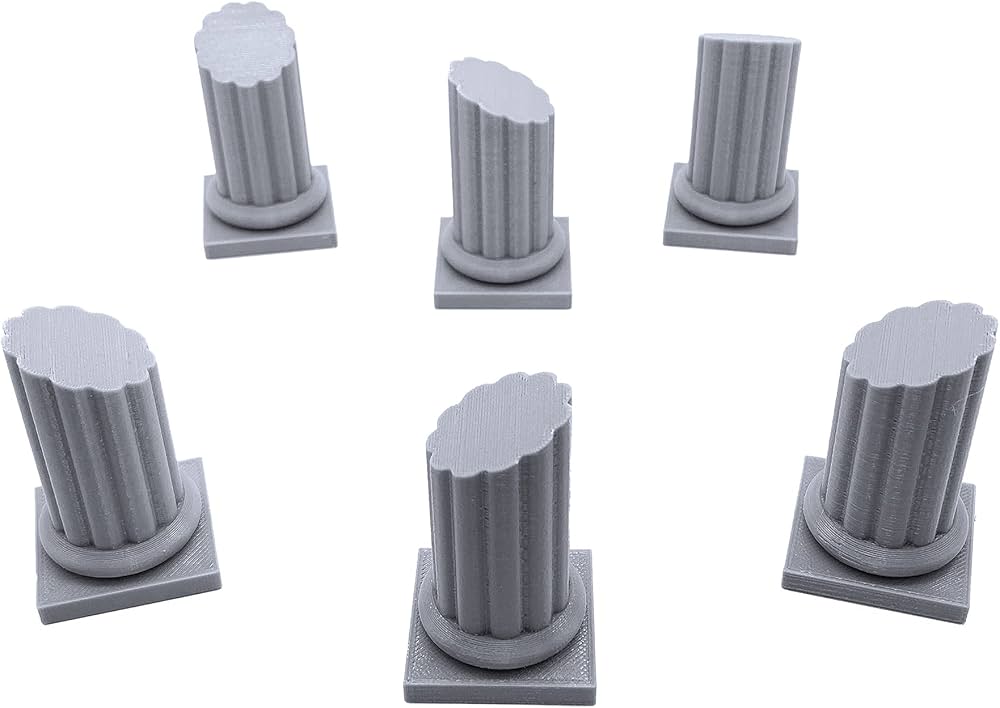 EnderToys Ruined Building, Terrain Scenery for Tabletop 28mm Miniatures Wargame, 3D Printed And Paintable