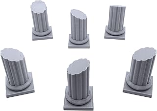 EnderToys Pillars, Terrain Scenery for Tabletop 28mm Miniatures Wargame, 3D Printed and Paintable