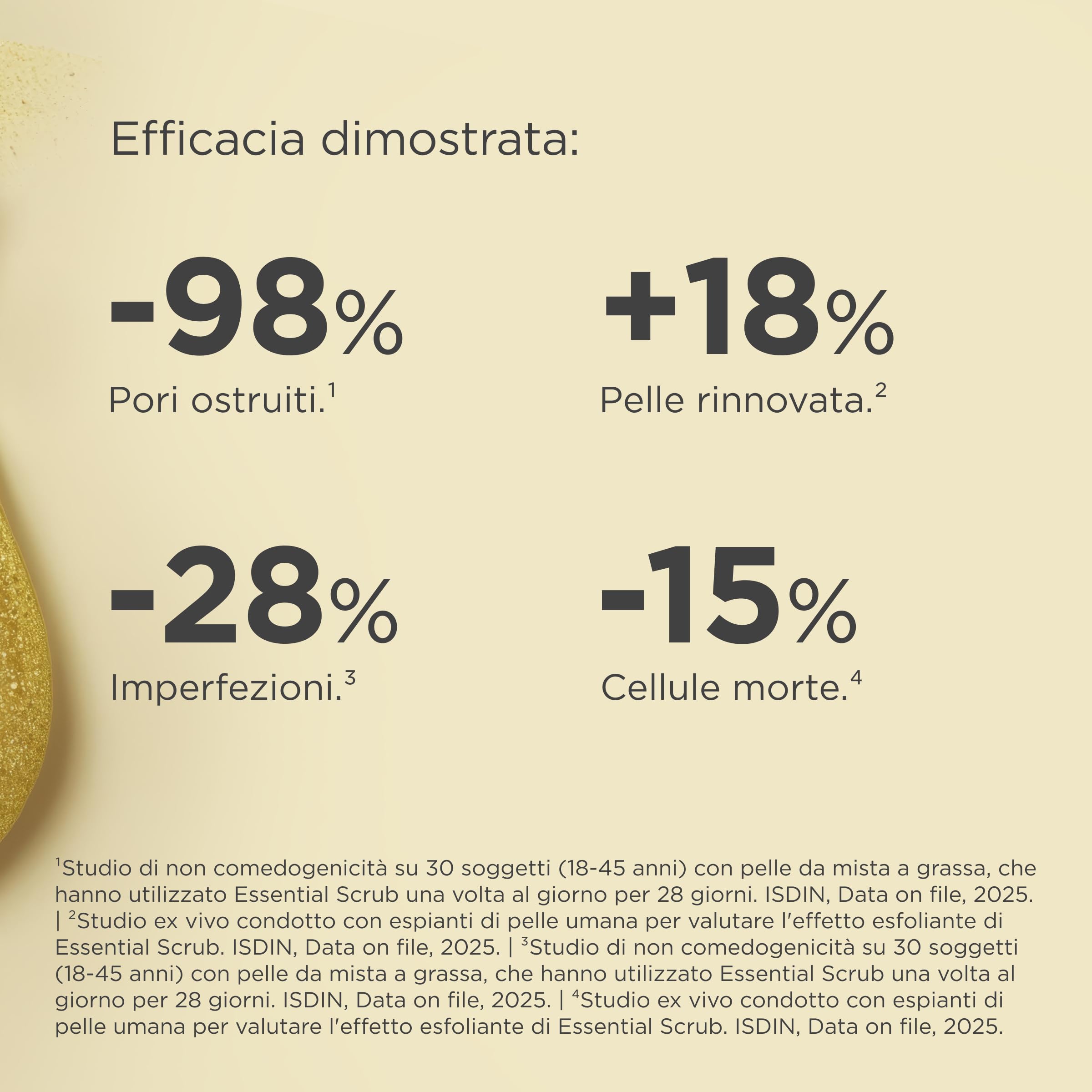 ISDIN Isdinceutics Essential Scrub (100 g) | Gel Detergente Viso Esfoliante | Deterge ed Esfolia per una Pelle Rinnovata | Aiuta a Diminuire l'Aspetto dei Pori | Adatto a Tutti i Tipi di Pelle