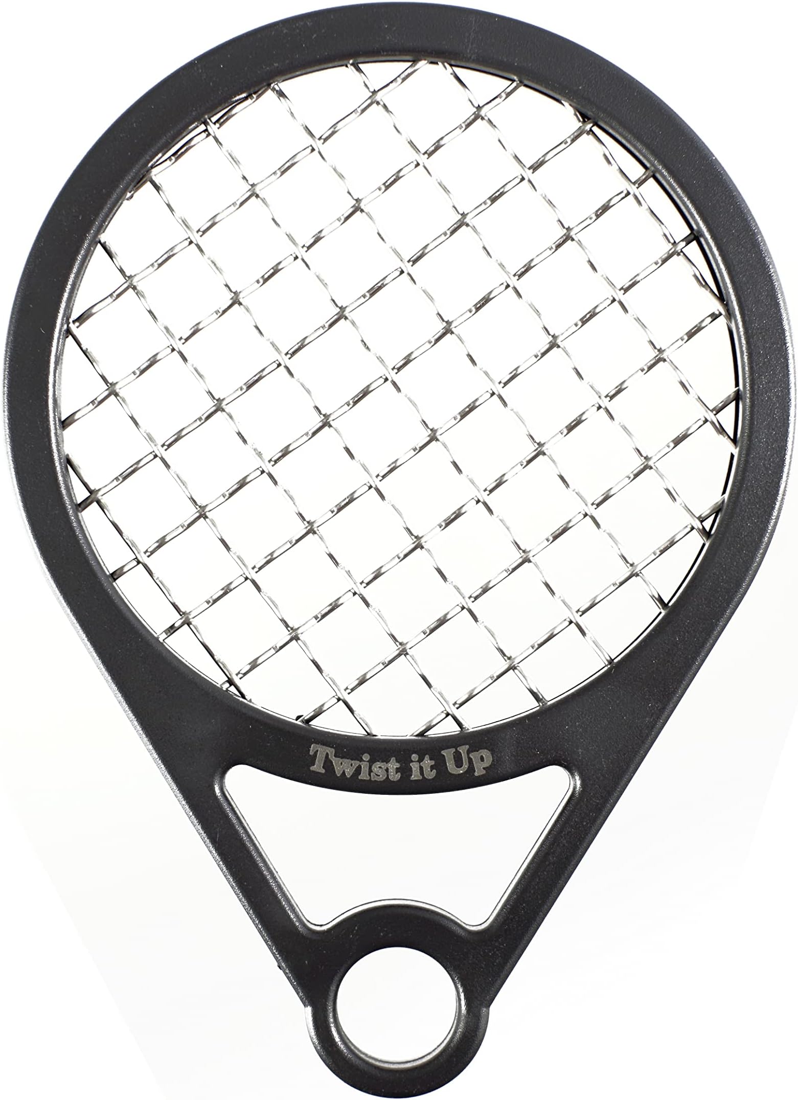 Twist It Up Comb (Bond Black) - Alternative To Hair Sponges For Black Men Curls And Sponge Hair, Tennis Racket