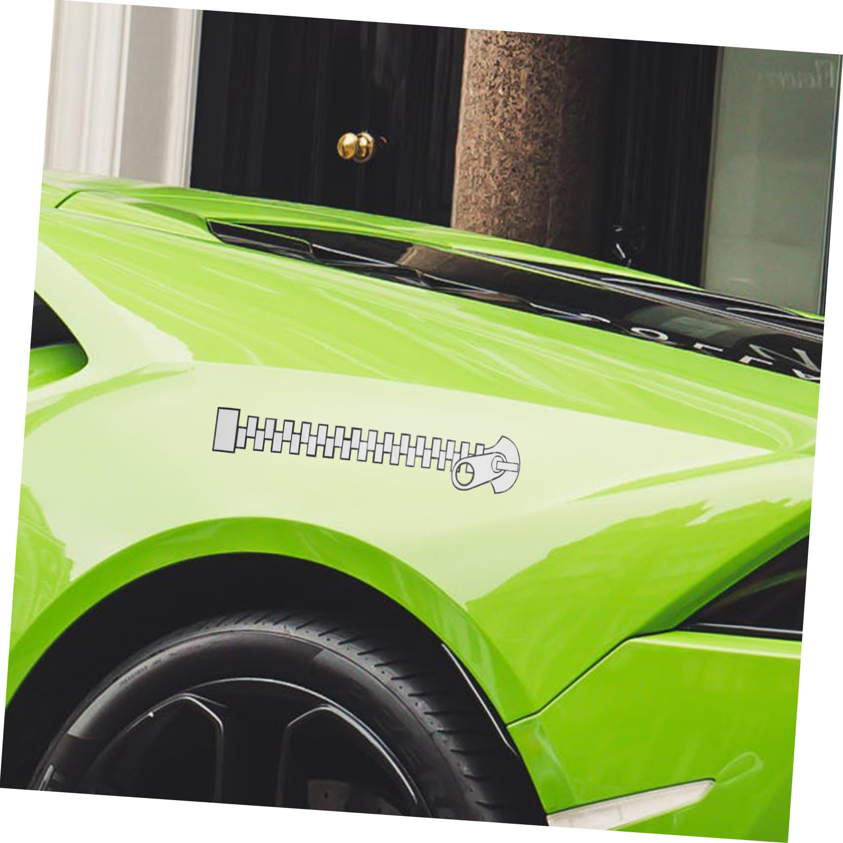 PRETYZOOM 5 Set Adesivo Per Auto Etichetta Esterno Decalcomanie Per Veicoli Adesivi Per Auto Carine Adesivi Per La Decorazione Dell'auto Per Carrozzeria Argento Pvc 2 Pezzi*5