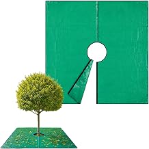 Rierousy Landscape Tarpaulin for Tree Pruning Plant Mat for Trimming