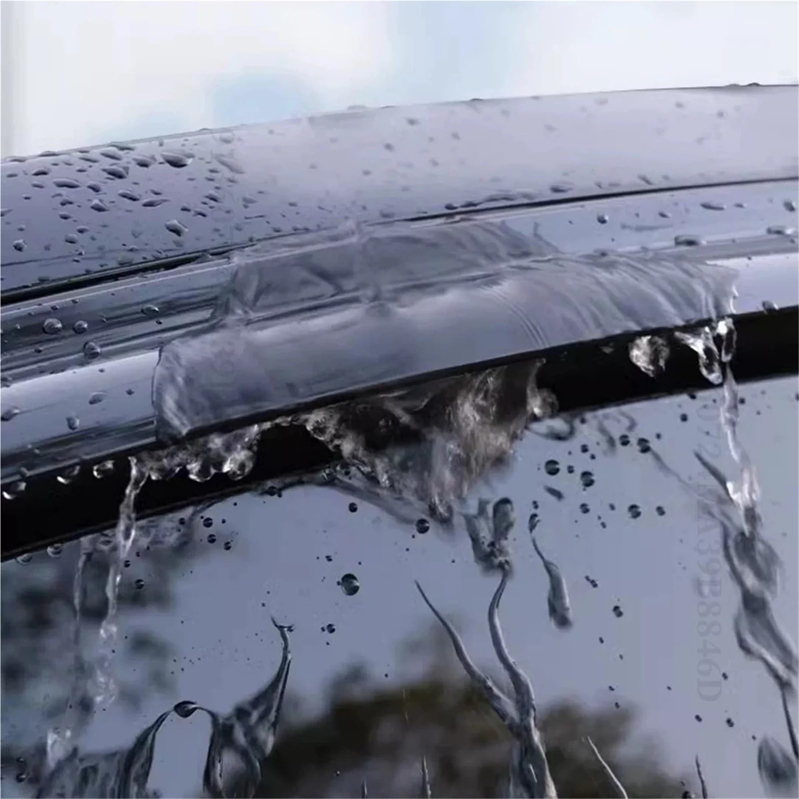 Car Wind Deflector Pasuje do modelu Tesla Y 2019-2023 Stylizacja samochodu Tuning Szeroki zestaw nadwozia 4 szt. Osłony okienne Osłona przeciwwiatrowa
