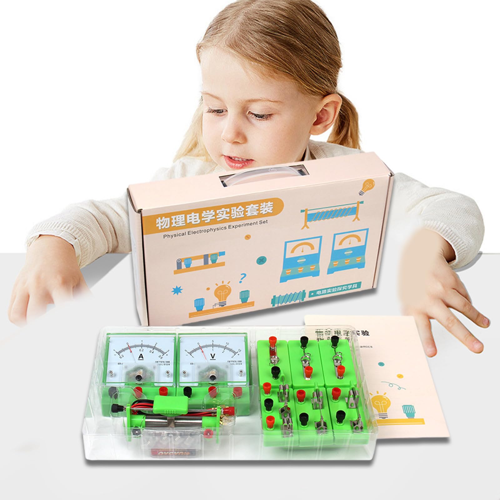 Fisica Elettrofisica Esperimento Set Kit di esperimenti scientifici Circuiti di costruzione per Esperimenti scientifici in aula Scienze Fisiche Scienze Laboratorio Kit Circuiti di apprendimento