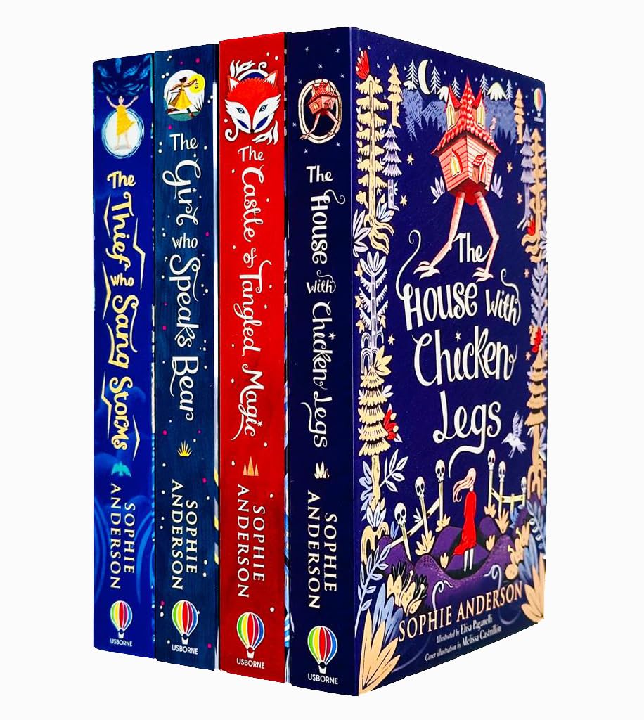 Sophie Anderson Collection 4 Books Set (The Thief Who Sang Storms, The House with Chicken Legs, The Girl Who Speaks Bear, The Castle of Tangled Magic)