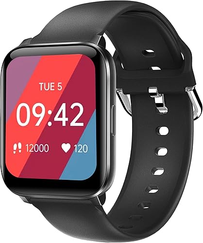 HOOROO - Reloj inteligente impermeable con texto y llamadas rastreador de fitness con deportes frecuencia cardíaca oxígeno en sangre y sueño