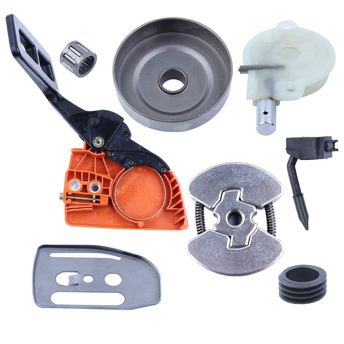 Kit Ricambi Per Motosega Husqvarna 142, 137, 136, 36, 41 - Tamburo Frizione, Pompa Olio, Banda Freno - Foto 3