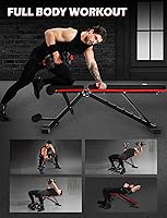 Vista 10 de Weight Bench, Adjustable Strength Training Benches for Full Body Workout, Multi-Purpose Foldable Incline Decline Home Gym Bench