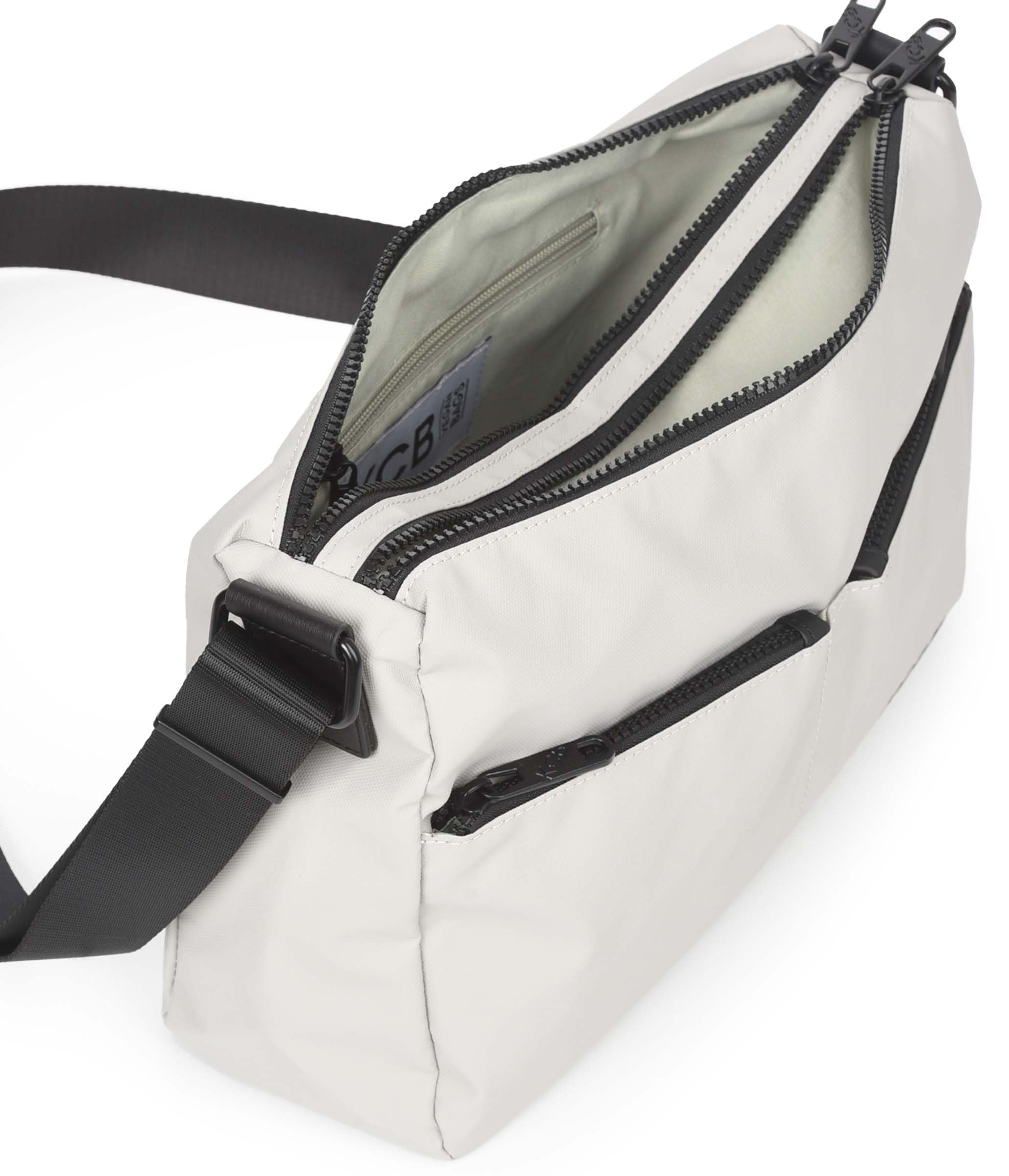 KCB Tracolla grande doppia | grande capacità e organizzazione | tasche multiuso con cerniera | materiale resistente | maniglie regolabili | 100% vegano