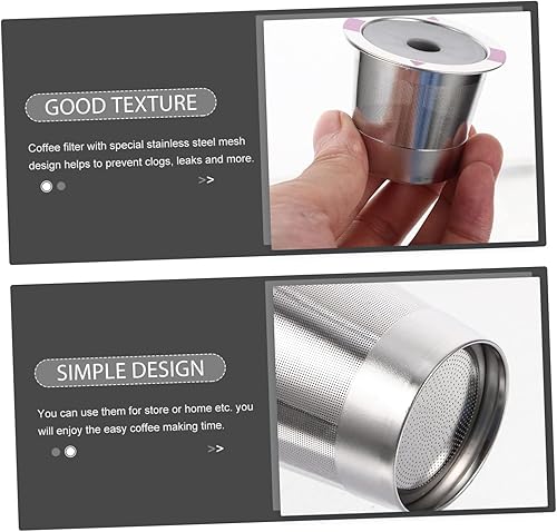 Miniatura 2 de DOITOOL Cafetera 3pcs de acero inoxidable concentrado café espresso molido cápsulas de espresso cápsulas recargables espresso cápsulas de café