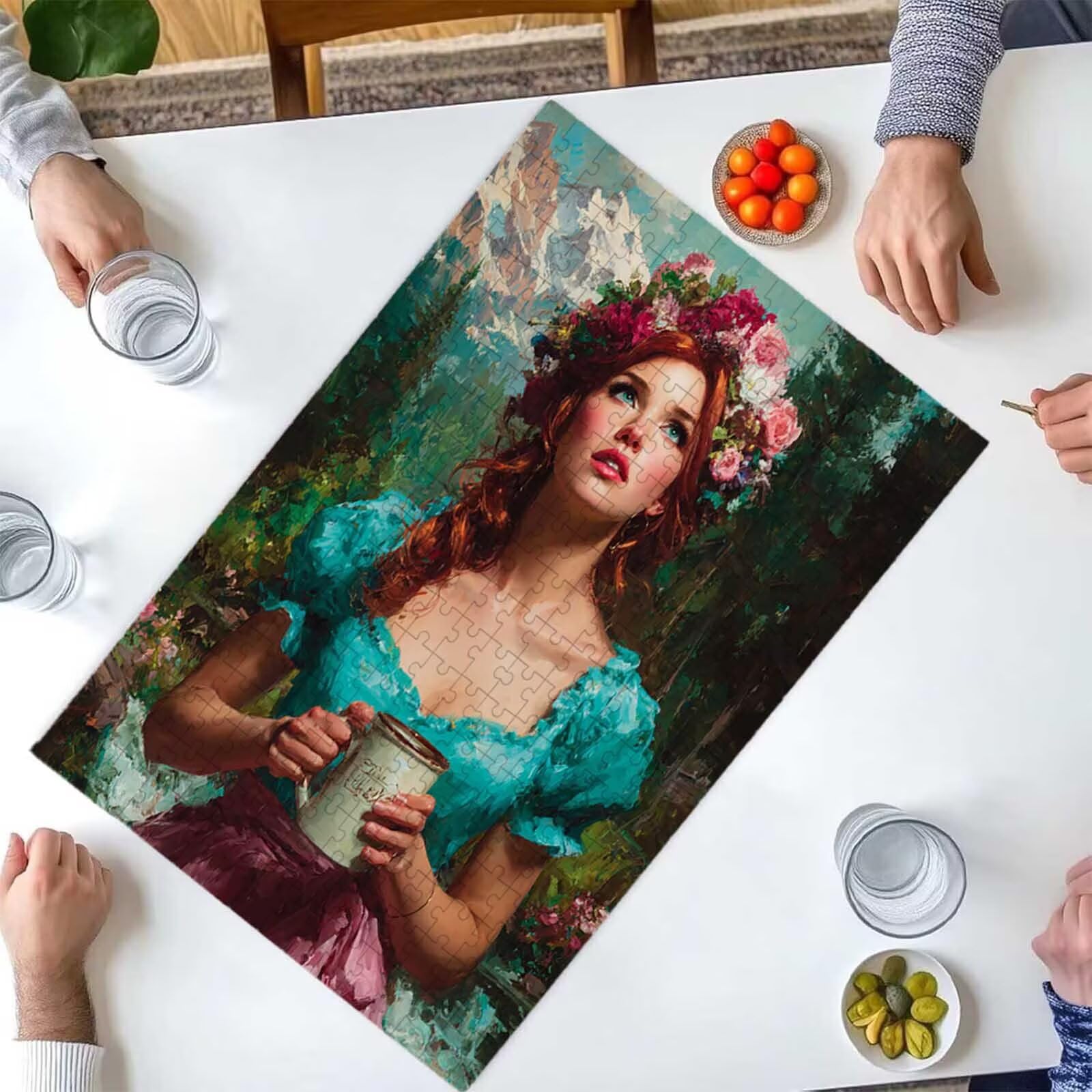 Puzzle dla dorosłych 1500 elementów pies zwierzę 87 x 57 cm puzzle dla dorosłych gra edukacyjna wyzwanie zabawki 1500 elementów dla dzieci, kolorowa układanka do majsterkowania do dekoracji wnętrz