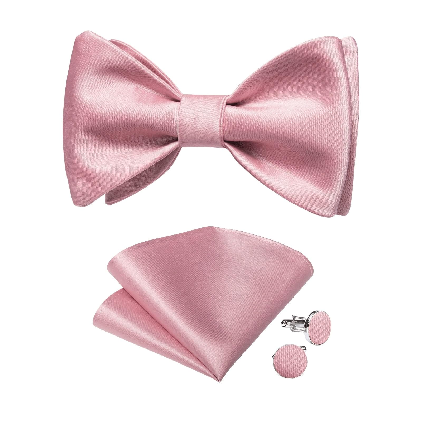 Noeud papillon auto-cravate chic avec boutons de manchette pour costume de fête et soirée