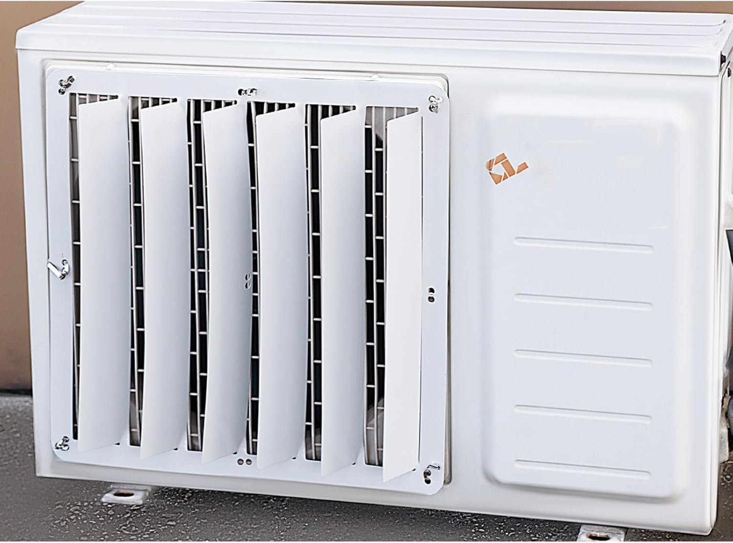 Universal AC Unit Cover - Wind Deflector & Protection Fence for Outdoor Air Conditioner, Heat Pump, Condenser - Shields from Elements & Prevents Direct Air Blow