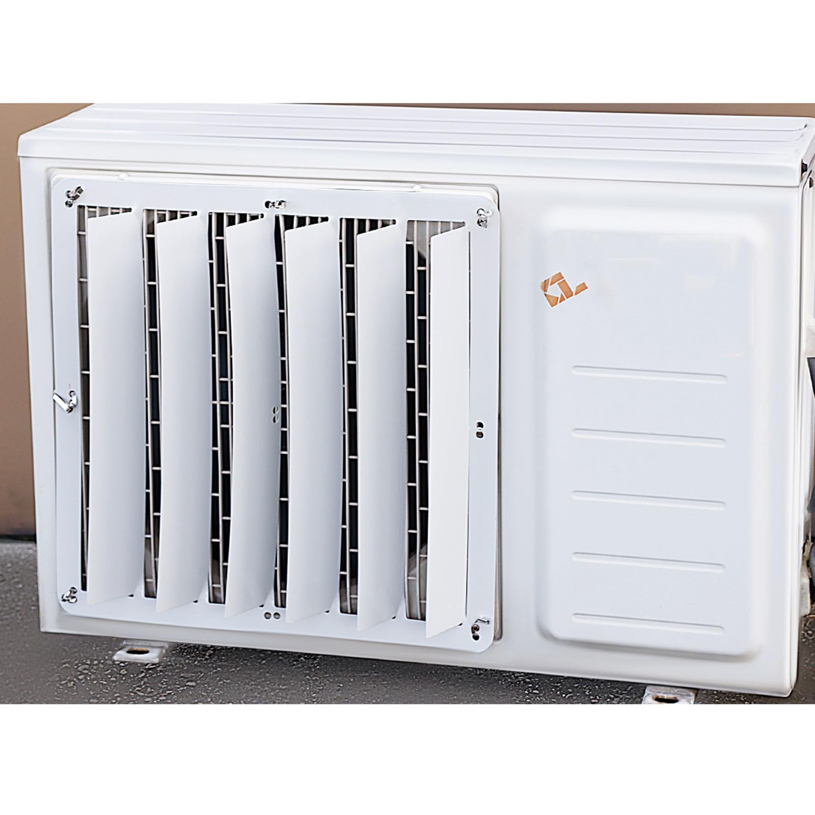 Deflettore per condizionatore d'aria in acciaio inossidabile, copertura universale anti-diretta per guida del vento, deviatore pompa di calore, deflettore condensatore per raffreddamento efficiente