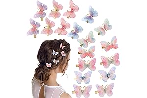 18Pcs Butterfly Clips, Shimmering Y2K Rhinestone Hair Clips, Perfect for Teens, Women, and Y2K Enthusiasts