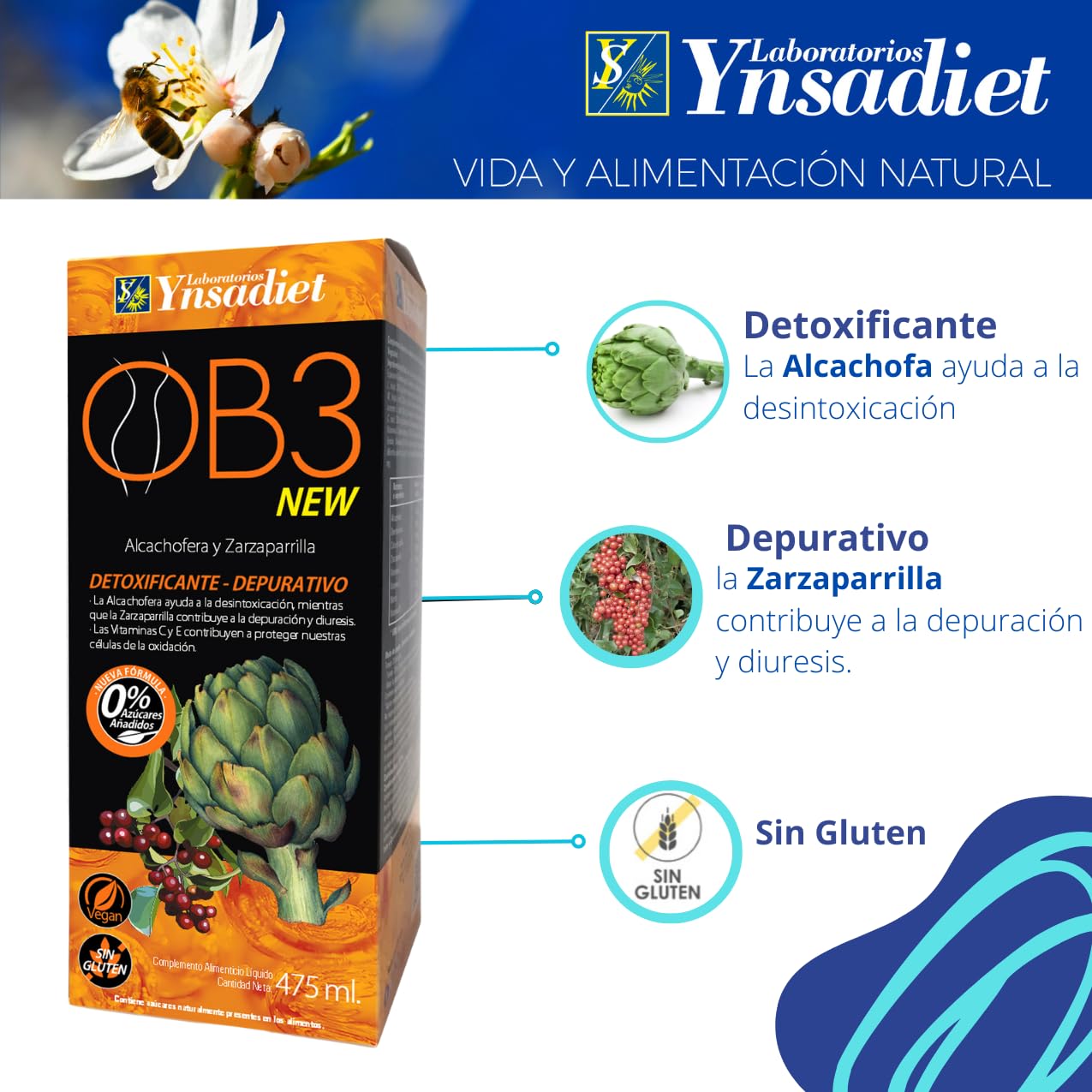 Ynsadite Ob 3 Drenante 475 ml
