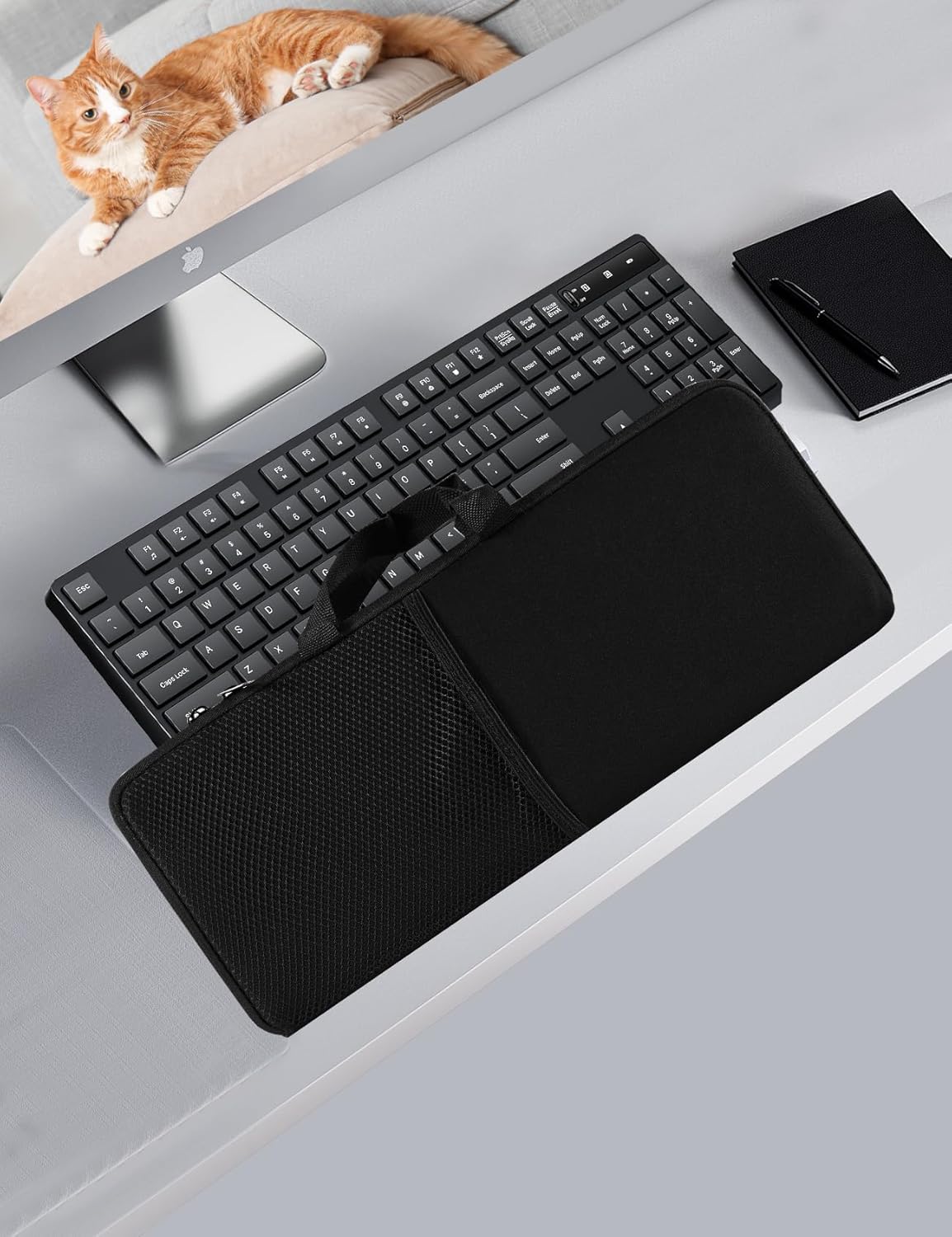 Portable Keyboard Bag Laptop Keyboard Sleeve Shockproof Dustproof Neoprene Case for Logitech MK345/MK850/ for Lovaky 2.4G Ergonomic Performance Wireless Keyboard Mouse Combo - Image 6