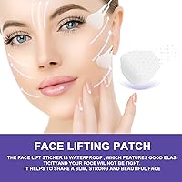 Vista 5 de Cinta de elevación facial, 40 cintas de levantamiento facial instantáneo, cinta facial invisible ultrafina, impermeable y de alta elasticidad